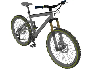 Bike Mountain Trail 3D Model preview