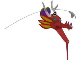 Dragon Kite 3D Model preview