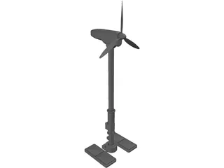 Windmill Turbine 3D Model preview