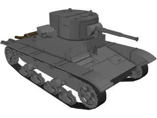 T-26B 3D Model preview