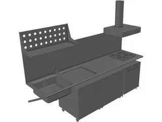 Kitchen 3D Model preview