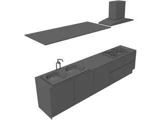 Kitchen 3D Model preview