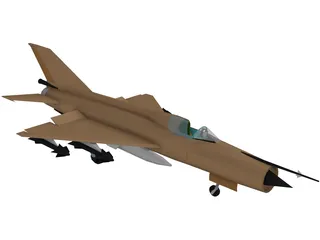 MiG-21 3D Model preview