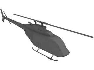 Bell 206 JetRanger 3D Model preview