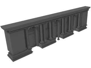 GC Station NYC Frontside 3D Model preview
