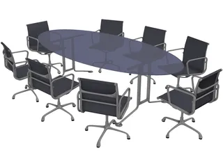 Conference Table 3D Model preview