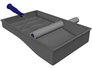 Paint Rollers 3D Model preview