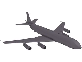 KC-135E Stratotanker 3D Model preview