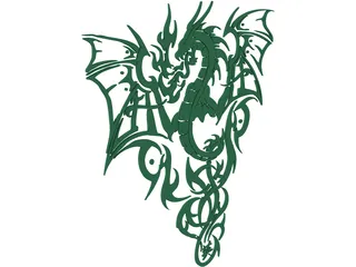 Chinese Dragon 3D Model preview
