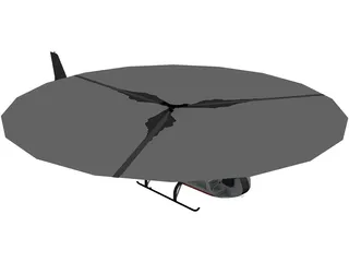 SA342 Gazelle 3D Model preview