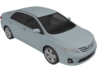 Toyota Corolla Sedan (2010) 3D Model preview