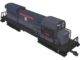 Union Pacific Train 3D Model preview