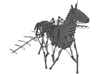 Mechanical Horse 3D Model preview