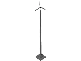 Wind Turbine 16 kW 3D Model preview