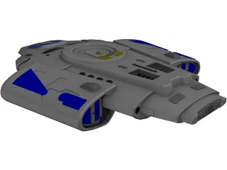 Star Trek USS Defiant 3D Model preview
