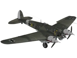 Heinkel He111H 3D Model preview