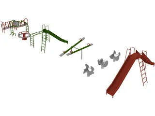 Playground Set 3D Model preview