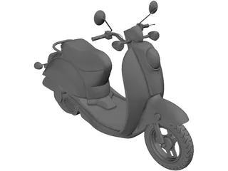 Vespa Scooter 3D Model preview