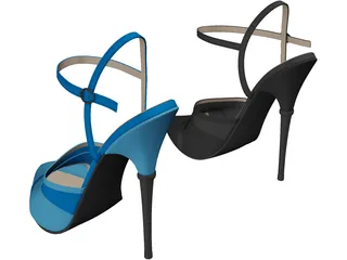 High Heels 3D Model preview