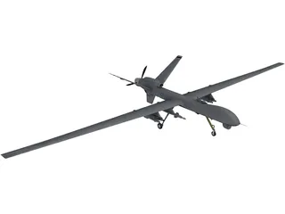 General Atomics MQ-1 Predator UAV 3D Model preview