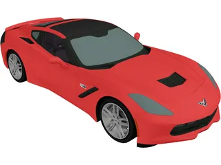 Chevrolet Corvette C7 Stingray 3D Model preview