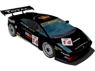 Lamborghini Gallardo GT3 Cup 3D Model preview