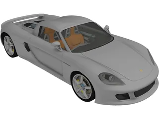 Porsche Carrera GT (2003) 3D Model preview