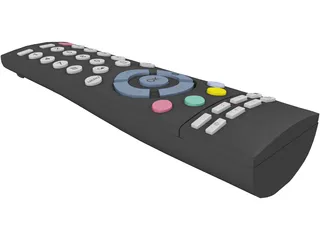 TV Remote Controller 3D Model preview
