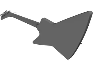 Gibson Explorer Guitar 3D Model preview