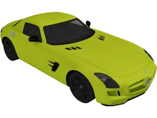Mercedes-Benz SLS AMG Electric Drive (2014) 3D Model preview