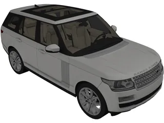 Range Rover L405 (2013) 3D Model preview
