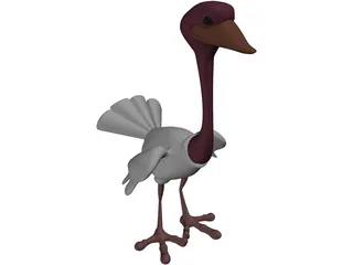 Ostrich 3D Model preview