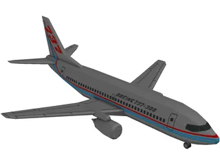 Boeing 737-300 3D Model preview