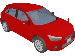 Mitsubishi ASX 3D Model preview