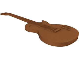 Les Paul Guitar 3D Model preview