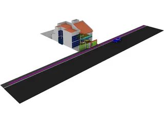 Villa 3D Model preview