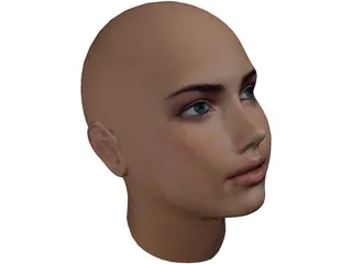 Woman Head 3D Model preview