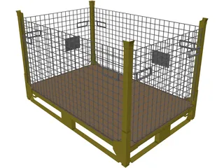 Container Metallic 3D Model preview
