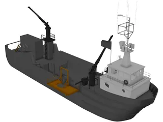 Fishing Ship 3D Model preview