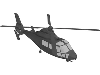 Eurocopter AS-365 Dauphin 3D Model preview