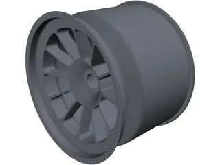 Racing 9Jx13 Front Wheel 3D Model preview