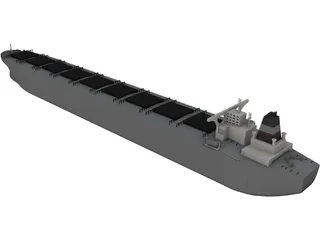 Cargo Ship 3D Model preview