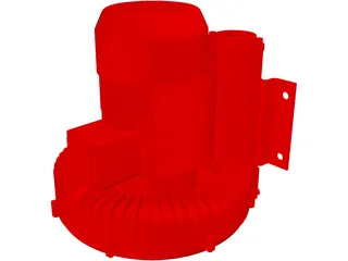 Vacuum Pump 3D Model preview