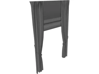 Curtain 3D Model preview