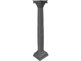 Roman Column 3D Model preview