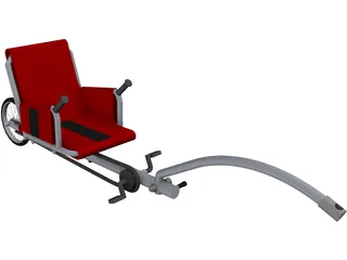 Bike Trailer Weehoo i-Go 3D Model preview