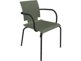 Living Room Contemporan 3D Model preview