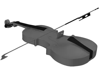 Violin 3D Model preview