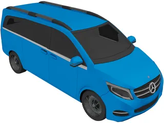 Mercedes-Benz V-Class CDI (2014) 3D Model preview