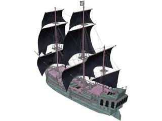 Black Pearl 3D Model preview